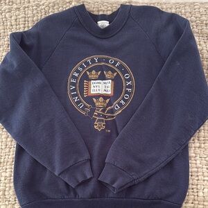 Vintage Oxford Navy Blue Sweater